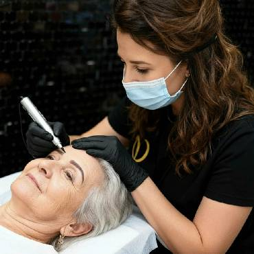 Лифтинг ефект с микроблейдинг