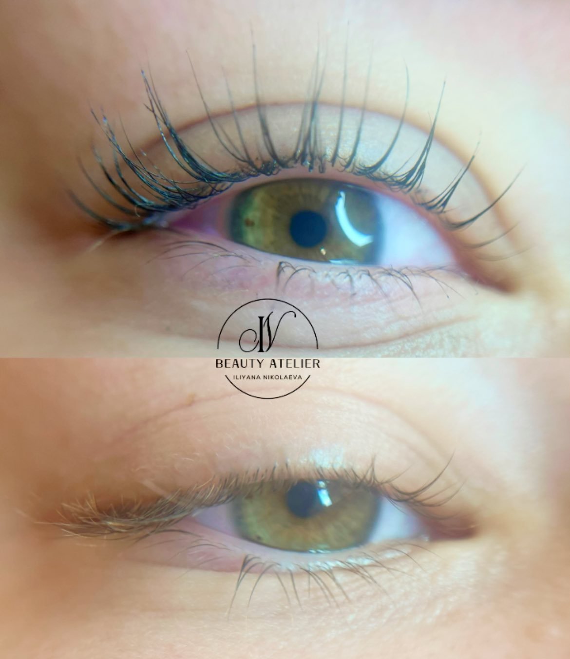 Финален резултат от ламиниране на мигли - Beauty Atelier IN